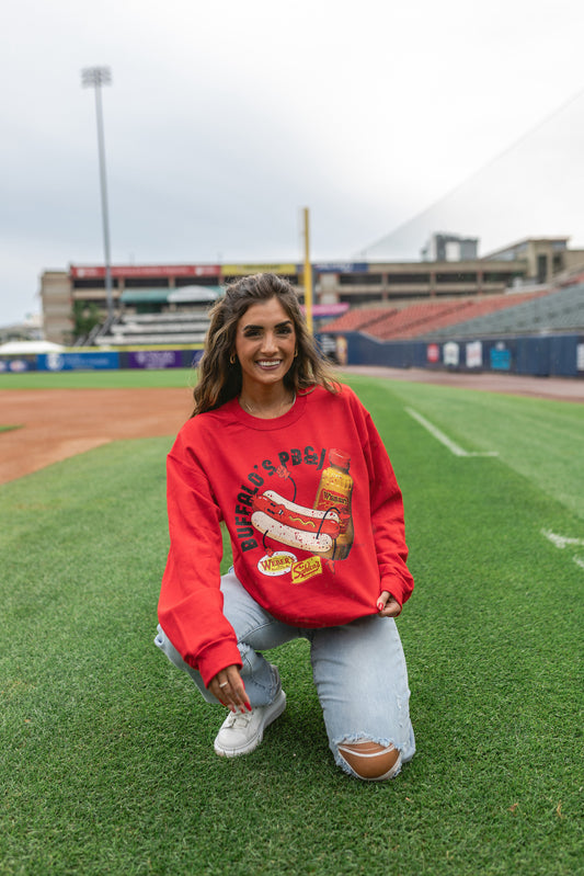 Sahlen X Weber’s Crewneck Sweatshirt - A true Buffalo must-have