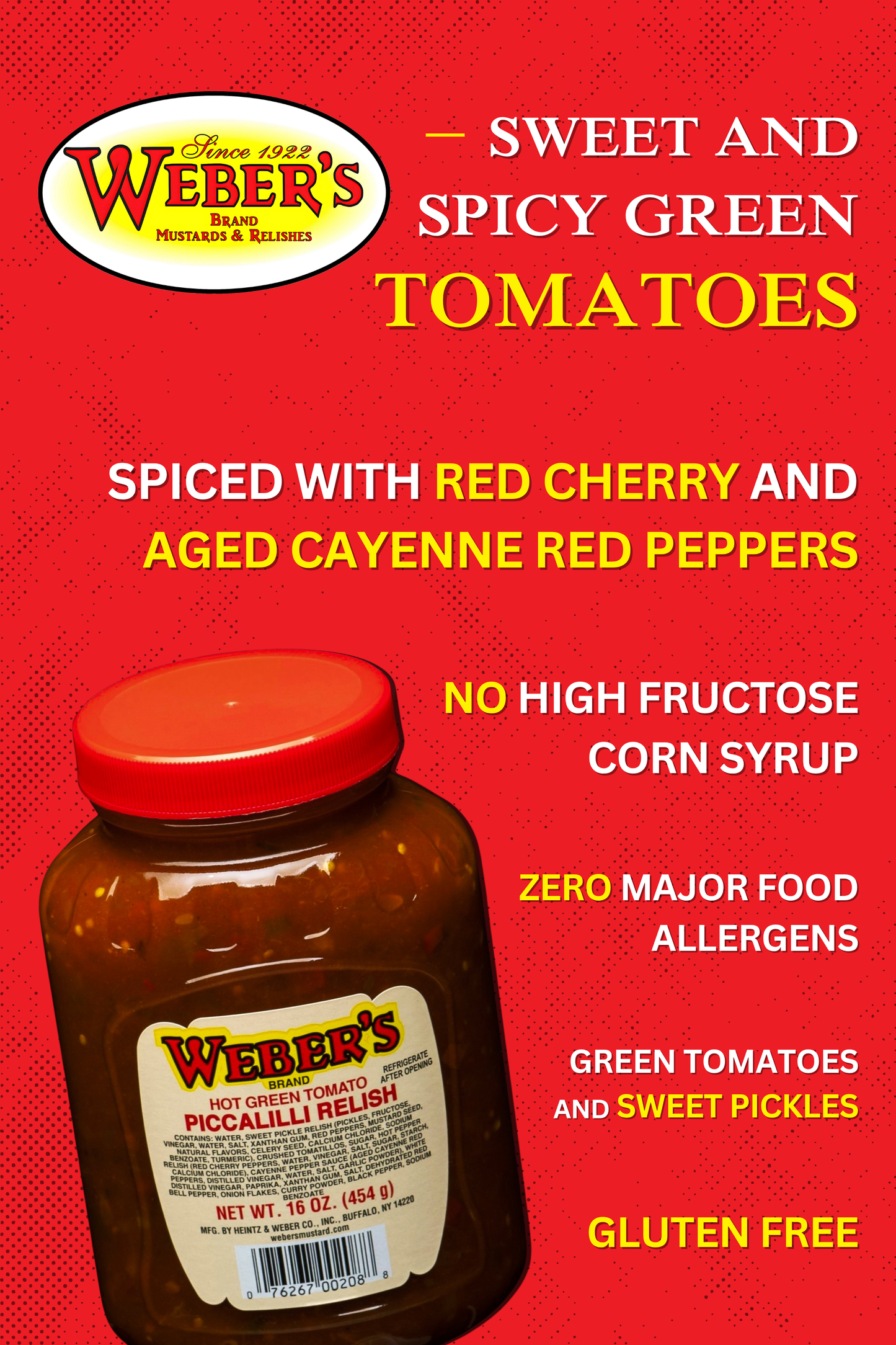 Hot Green Tomato Piccalilli Relish